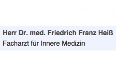 Dr. med. Friedrich Franz Heiß