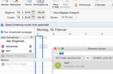 Termine aus Gruppenkalender verschwinden, sobald Teilnehmer zusagt