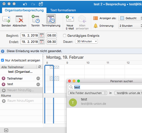 Outlook Gruppenkalender Einladung Organisator Termin verschwindet bei akzeptiertem Termin aus Kalender